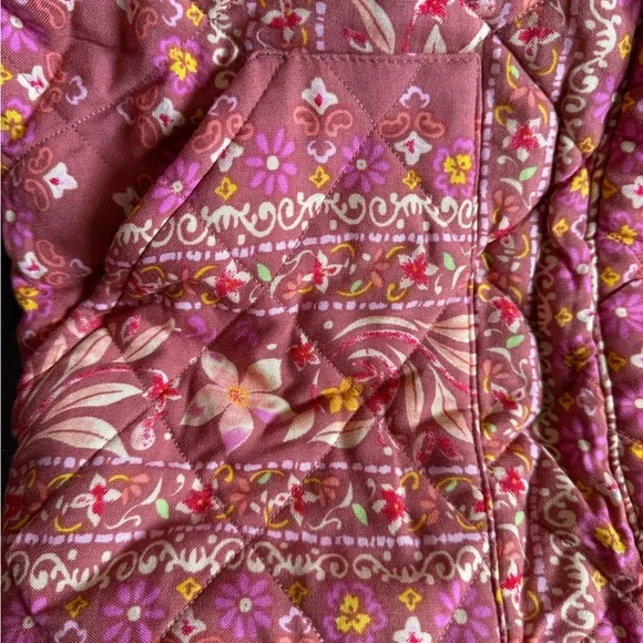 Floral Quilted Jacket - Pink - Picture 6 of 10